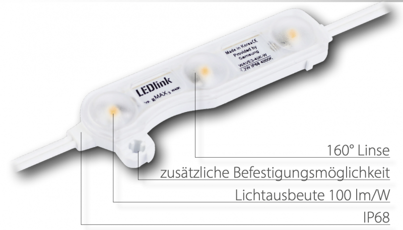 LED Modul Zarge 1 Mini, Neutralweiß (6500k)