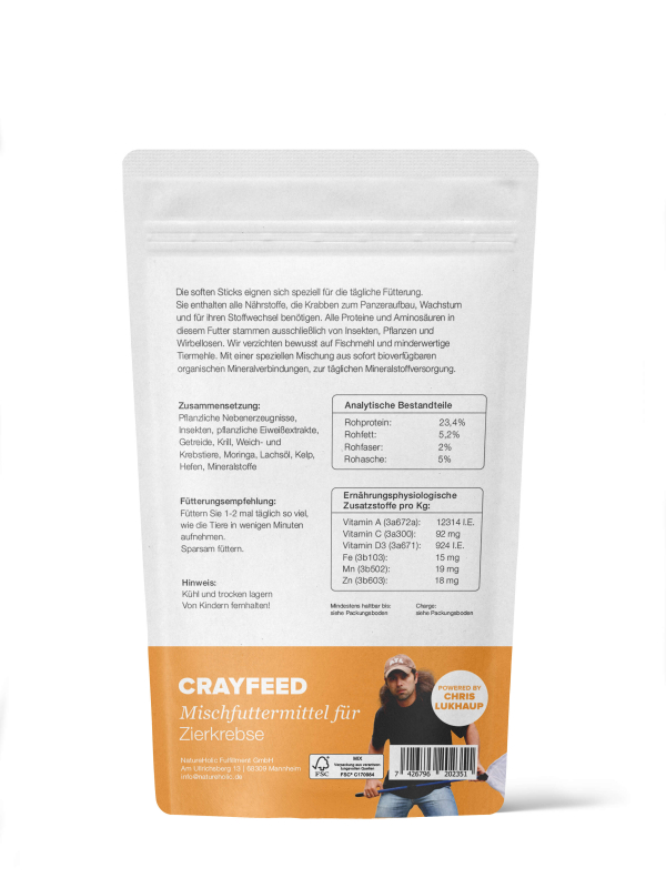NatureHolic - Crayfeed Krebsfutter - 30 g