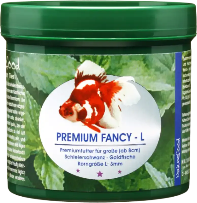 Hochwertiges Granulatfutter für Goldfische von Naturefood