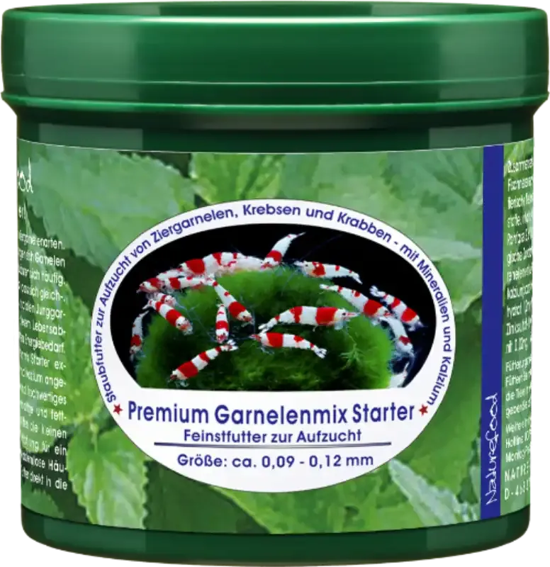 Garnelenfutter von Naturefood für Babygarnelen im Aquarium