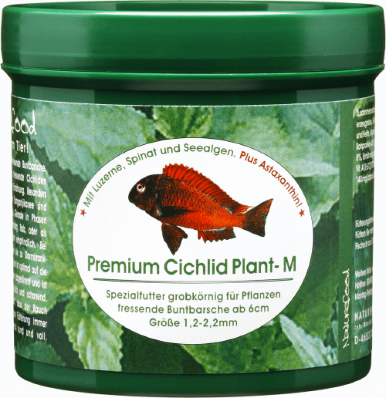 Naturefood Premium Cichlid Plant M - für herbivore Buntbarsche