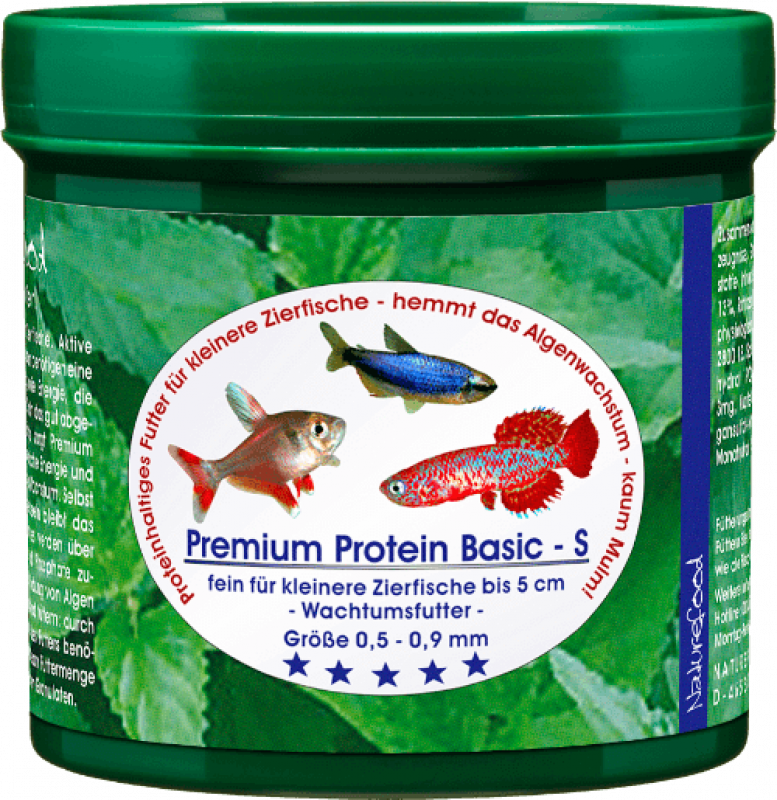 Naturefood PREMIUM Protein Basic S – für junge und kleine karnivore Zierfische
