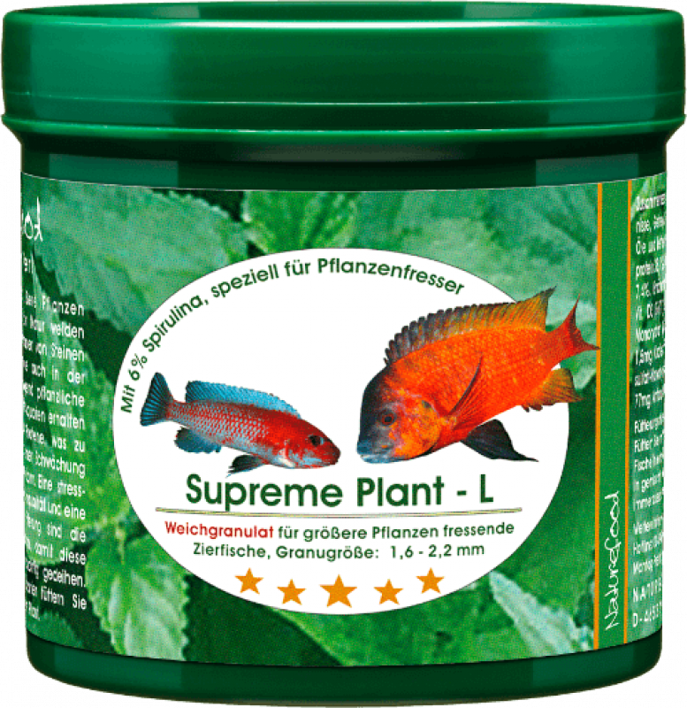 Naturefood SUPREME Plant L – für pflanzenfressende Fische ab 8 cm