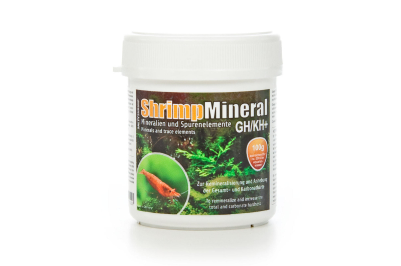 Kleine Dose SaltyShrimp - Shrimp Mineral GH/KH+ – Aufhärtesalz für Garnelen mit neutralem pH-Wert 100g