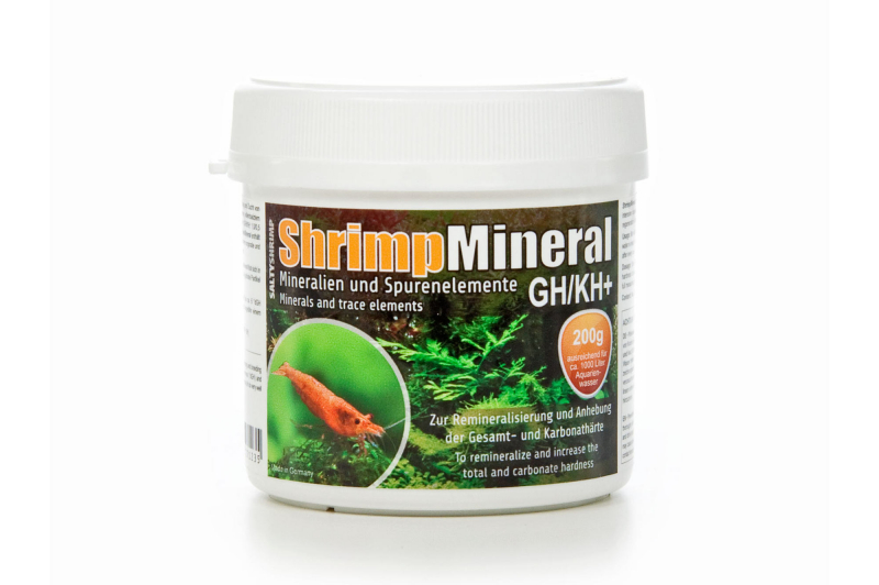 Mittlere Dose SaltyShrimp - Shrimp Mineral GH/KH+ – Aufhärtesalz für Garnelen mit neutralem pH-Wert 200g