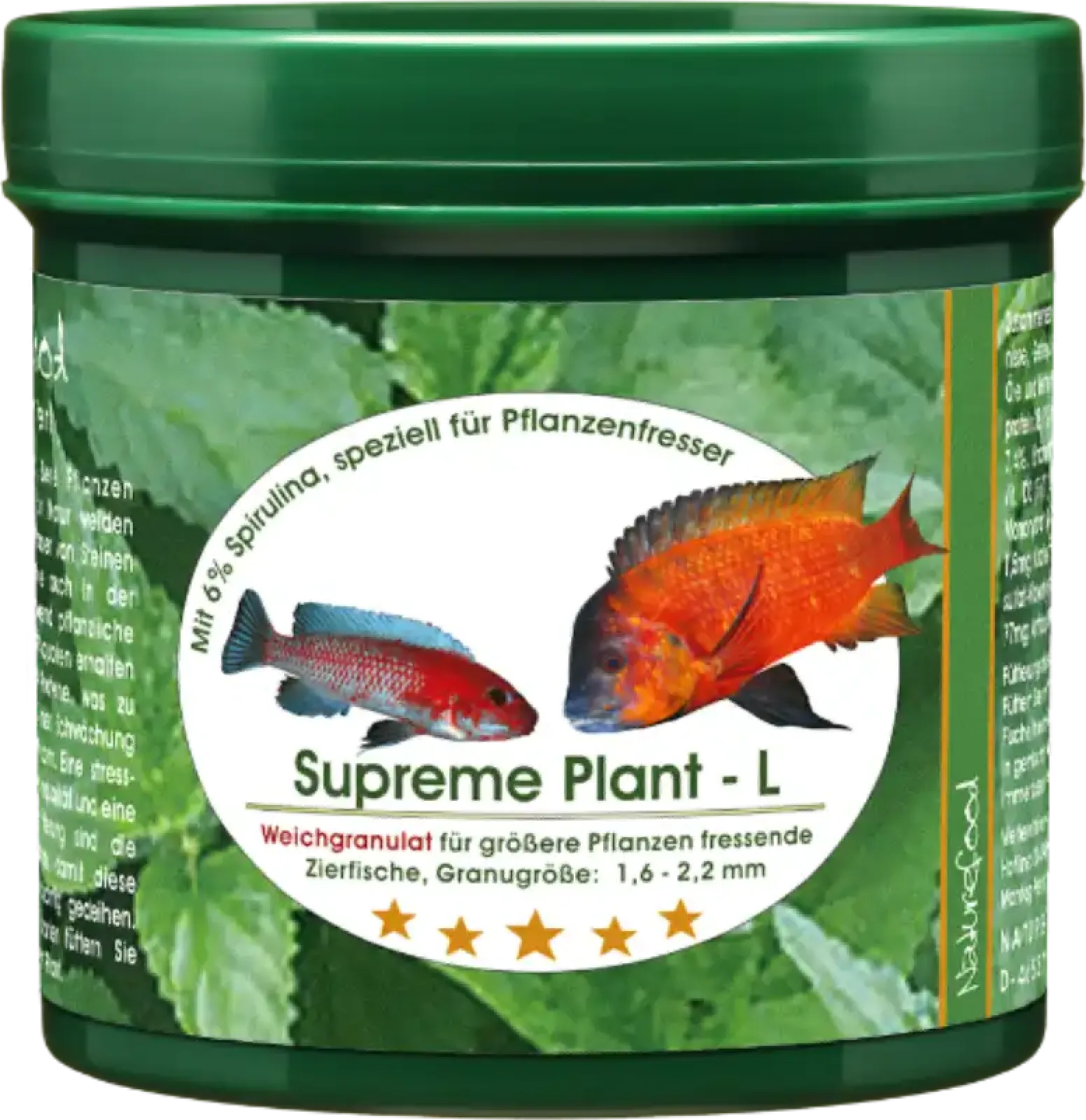 Naturefood Supreme Plant L – für pflanzenfressende Fische ab 8 cm